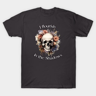 skull with flowers T-Shirt